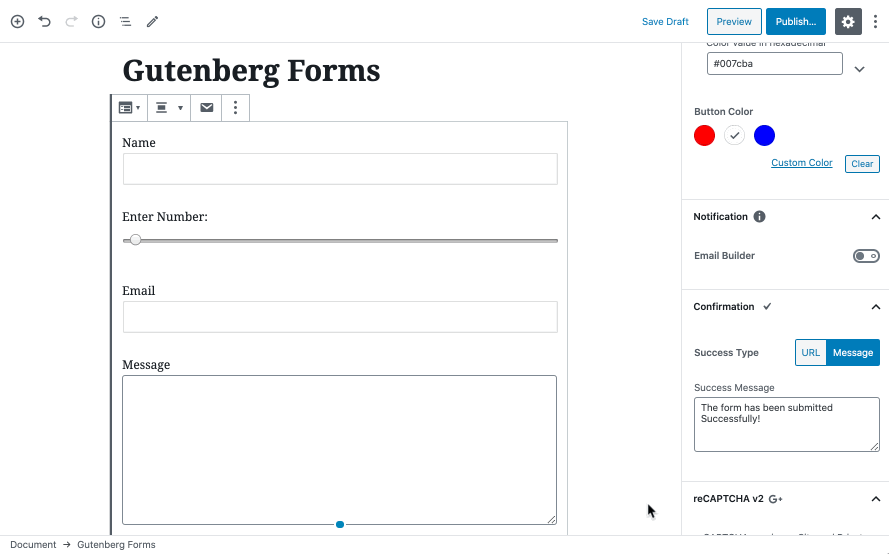 Gutenberg Forms联系表单生成器WordPress插件 (https://www.wpzt.net/) WordPress插件 第6张